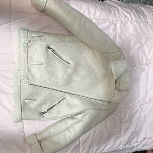 White double faced jacket.